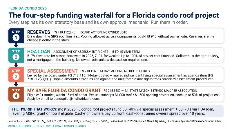 Florida Condo Roof Funding Waterfall full size