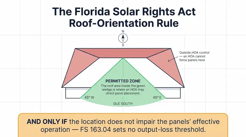 Solar orientation cone diagram full size