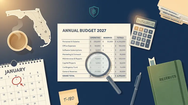 How to Write Your Florida HOA 2027 Budget