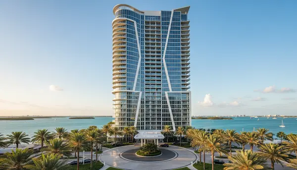 Luxury Tampa Bay high-rise condo tower
